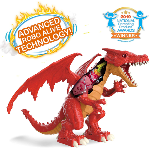 ZURU POS190108 ROBO-ALIVE Drago Rosso Alato - 3 ANNI +