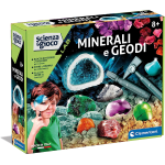 CLEMENTONI 19350 SCIENZA & GIOCO LABORATORIO MINERALI E GEODI, GIOCO SCIENTIFICO - 8 ANNI +