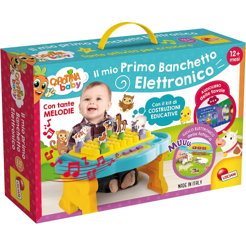LISCIANI 97067 IL MIO PRIMO BANCHETTO ELETTRONICO, Tavolino da Montare, Kit Costruzioni - 12 MESI +