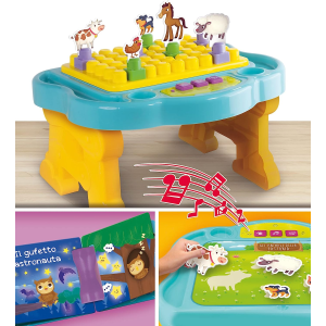 LISCIANI 97067 IL MIO PRIMO BANCHETTO ELETTRONICO, Tavolino da Montare, Kit Costruzioni - 12 MESI +