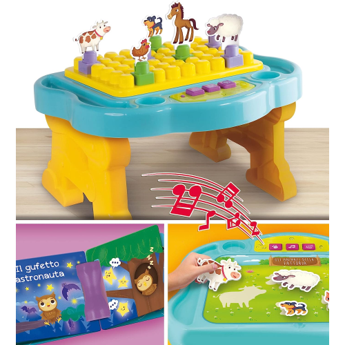 LISCIANI 97067 IL MIO PRIMO BANCHETTO ELETTRONICO, Tavolino da Montare, Kit Costruzioni - 12 MESI +