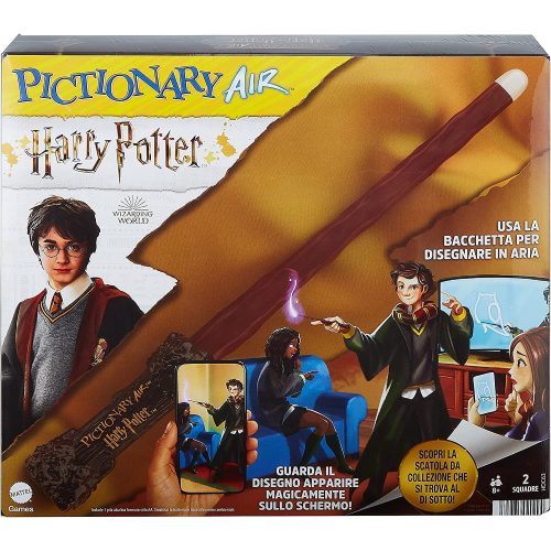 MATTEL HDC63 GIOCO PICTIONARY AIR HARRY POTTER, Bacchetta, Gioco per Disegnare in Aria - 8 ANNI +