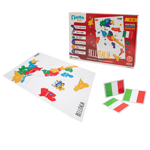 Eurotoys  GIOCHERIA EDE02000 DOTTO KIDS BELL'ITALIA, GIOCO EDUCATIVO - 5  ANNI + - GIOCHERIA - 8056379139607