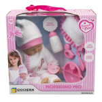 GIOCHERIA GGI190387 COCCOLE E BACI BEBE' CM.40 SET PAPPA - 12 MESI +