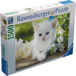 RAVENSBURGER 16243 PUZZLES 1500 GATTINO BIANCO