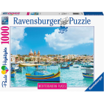 RAVENSBURGER 14978 PUZZLES 1000 PEZZI Malta, Puzzle per Adulti, Collezione Mediterranean Places
