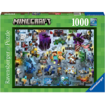 RAVENSBURGER 17188 PUZZLES 1000 PEZZI Minecraft Mobs