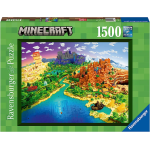 RAVENSBURGER 17189 PUZZLES 1500 PEZZI Minecraft 