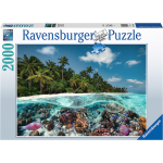 RAVENSBURGER 17441 PUZZLES 2000 PEZZI  UN TUFFO ALLE MALDIVE