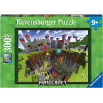 RAVENSBURGER 13334 PUZZLES 300 XXL MINECRAFT - 9 ANNI +