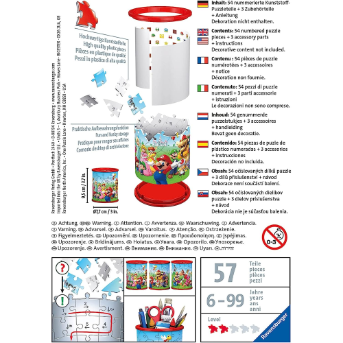RAVENSBURGER 11255 PORTAPENNE SUPER MARIO - 6 ANNI +