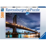 RAVENSBURGER 16589 PUZZLES 500 PEZZI NEW YORK, LA CITTÀ CHE NON DORME MAI  