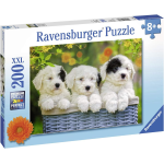 RAVENSBURGER 12765 PUZZLES 200 PEZZI XXL CUCCIOLI AFFETTUOSI - 8 ANNI +