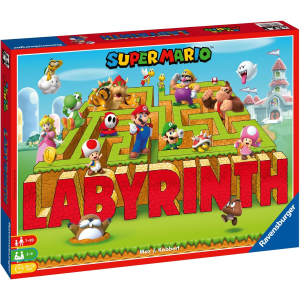 RAVENSBURGER 26063 LABYRINTH  SUPER MARIO  , Gioco Da Tavolo, Da 2 a 4 Giocatori- 7 ANNI +