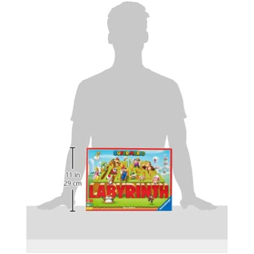 RAVENSBURGER 26063 LABYRINTH  SUPER MARIO  , Gioco Da Tavolo, Da 2 a 4 Giocatori- 7 ANNI +