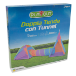 GIOCHERIA GGI190156 PLAY OUT DOPPIA TENDA CON TUNNEL