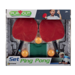 GIOCHERIA GGI210002 PLAY-OUT Set Ping Pong 2 Racchette Rete e 3 Palline