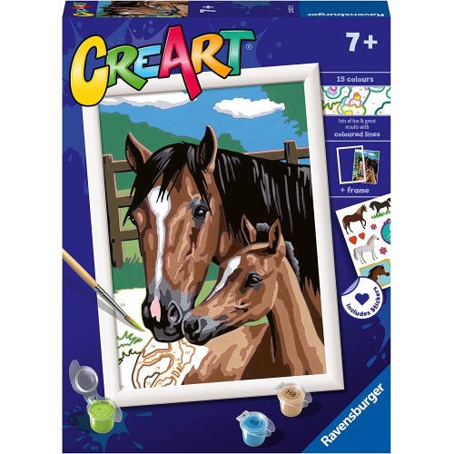 RAVENSBURGER 23573 CREA ART FOALING AROUND