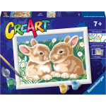 RAVENSBURGER 23563 CREART FLUFFY BUNNIES