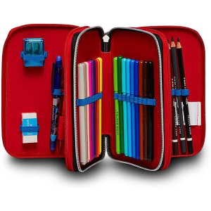 SEVEN 302902300 ASTUCCIO SEVEN SPIDERMAN TRIPLO ZIP, Per bambini e ragazzi, Scuola & Tempo Libero