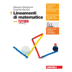 LINEAMENTI DI MATEMATICA VOL.1 -Con Tutor. Per le Scuole superiori. Con e-book. Con espansione online- BERGAMINI