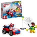 LEGO 10789 MARVEL Spidey con Macchina Giocattolo di Spidey e i Suoi Fantastici Amici, Giochi per Bambini dai 4 Anni con Mattoncini Fosforescenti