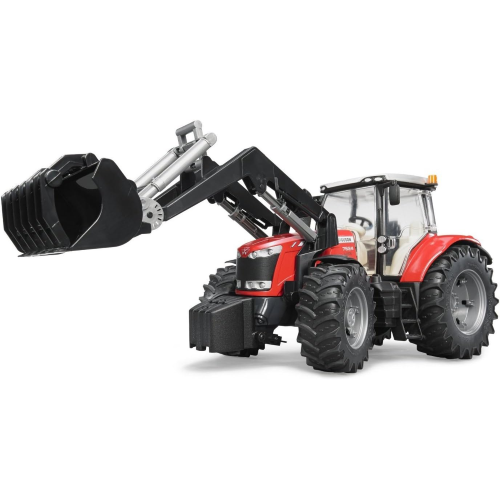 BRUDER 03047 TRATTORE MASSEY FERGUSON 7600 CON BENNA