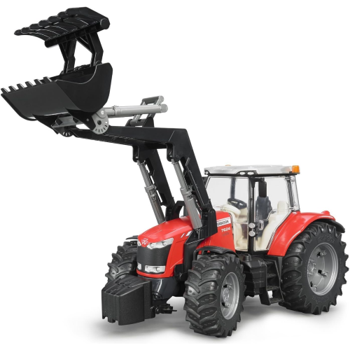 BRUDER 03047 TRATTORE MASSEY FERGUSON 7600 CON BENNA