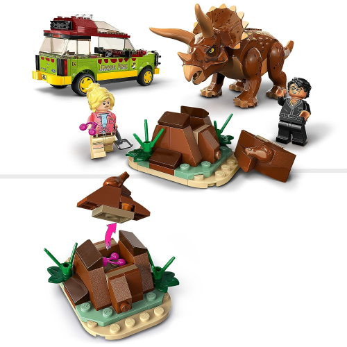 Eurotoys  5702017421940 - LEGO 76959 JURASSIC PARK La Ricerca del  Triceratopo, Set Dinosauro Giocattolo per Bambini e Bambine da 8 Anni in  su, con Macchina Ford Explorer e Minifigure, Collezione 30° Anniversario -  LEGO