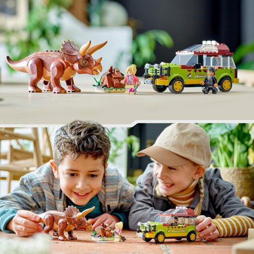 LEGO 76959 JURASSIC PARK La Ricerca del Triceratopo, Set Dinosauro  Giocattolo per Bambini e Bambine da 8 Anni in su, con Macchina Ford  Explorer e