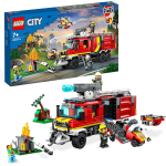 LEGO 60374 CITY Fire Autopompa dei Vigili del Fuoco, Unità di Comando dei Pompieri, Camion Giocattolo per Bambini e Bambine con Droni Terrestri e Aerei, Veicoli per Ragazzi e Ragazze da 7 Anni in su