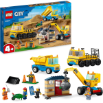 LEGO 60391 CITY CAMION DA CANTIERE CON GRU E PALLA 