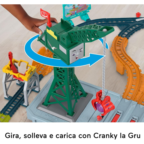 FISHER PRICE HRC47 THOMAS PISTA CENTRO SMISTAMENTO CRANKY