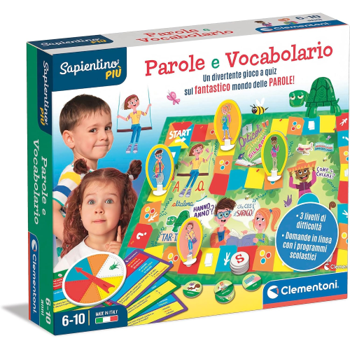 Eurotoys  8005125165957 - CLEMENTONI 16595 SAPIENTINO PAROLE E  VOCABOLARIO, GIOCO EDUCATIVO - 6 ANNI + - CLEMENTONI