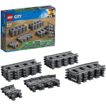 LEGO 60205 City Binari, Set con 20 Pezzi Accessori di Rotaie per Ampliare la Ferrovia del Treno