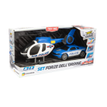 GIOCHERIA GGI230293 FAST WHEELS SET ELICOTTERO E AUTO FORZE DELL'ORDINE 