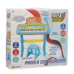 GIOCHERIA 210137 MUSIC MANIA PIANOLA con Microfono e Sgabello - 3 ANNI+