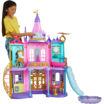 Disney Princess - Magiche Avventure nel Castello, playset alto 122 cm con 3 livelli e 10 aree di gioco, luci e suoni, 3+ anni, HLW29