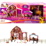 Spirit - Playset Grande Stalla dei Cavalli con Bambola Lucky, Cavallo Spirit con Funzione Cambia Colore, 3+ Anni, HDK57