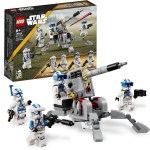 LEGO 75345 STAR WARS CLONE TROOPERS Battle Con Cannone Giocattolo Anticarro AV-7 E Shooter Più 4 Personaggi