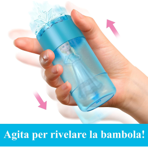 FROZEN COLOR REVEAL SNOW Bambola con 6 sorprese tra cui un personaggio, ispirata ai film Disney, Giocattolo e regalo per Bambini 3+ Anni, HMB83