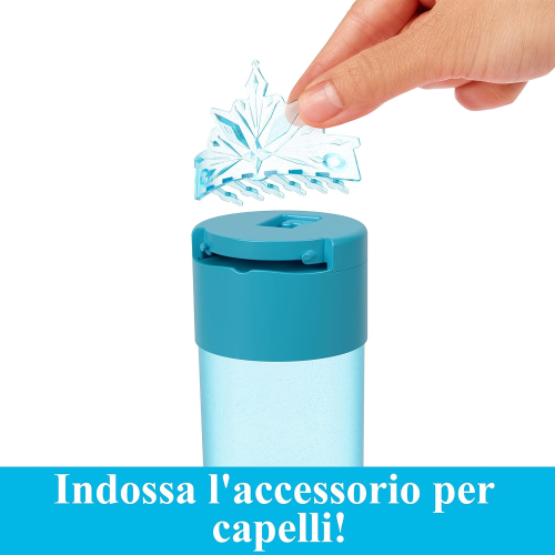 FROZEN COLOR REVEAL SNOW Bambola con 6 sorprese tra cui un personaggio, ispirata ai film Disney, Giocattolo e regalo per Bambini 3+ Anni, HMB83
