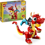 LEGO 31145 CREATOR 3 IN 1 DRAGO ROSSO