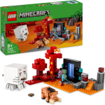 LEGO 21255 MINECRAFT AGGUATO AL PORTALE 