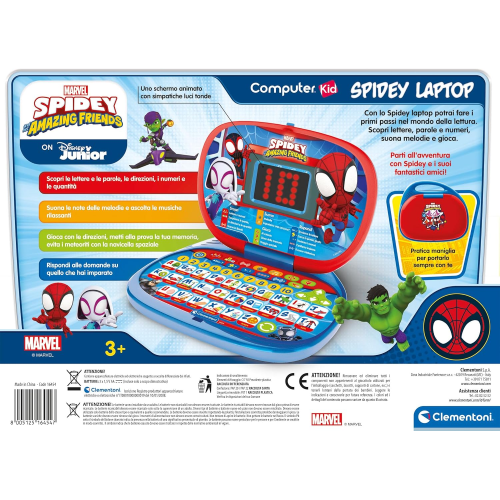 CLEMENTONI 16454 COMPUTER KID SPIDEY LAPTOP 
