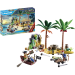 PLAYMOBIL 70962 Promo Pack Isola dei Pirati, Isola del tesoro dei pirati con scheletro e cannone che spara, giocattolo per bambini dai 4 anni in su