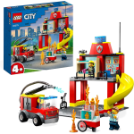 LEGO 60375 CITY CASERMA DEI POMPIERI E AUTOPOMPA