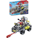 PLAYMOBIL 71147 City Action Unità Speciale, Quad Terra-Acqua, trasformabile in un motoscafo, giocattolo per bambini dai 5 anni in su