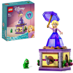 LEGO 43214 DISNEY PRINCESS Rapunzel Rotante, Giocattolo da Costruire con Mini Bambolina in Abito di Diamante e Pascal