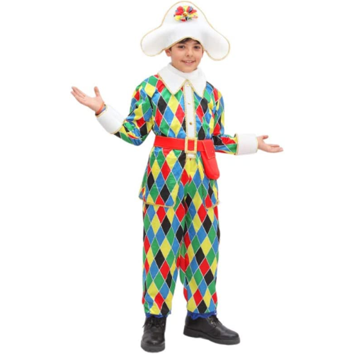 Costume Arlecchino uomo Medium : : Giochi e giocattoli